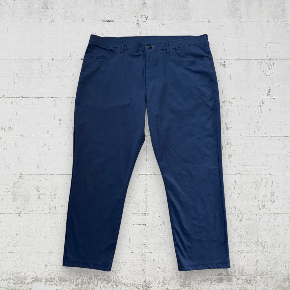 Public Rec Pants Mens 40x28 (41x26) Dealmaker Navy Blue Workday Straight Golf